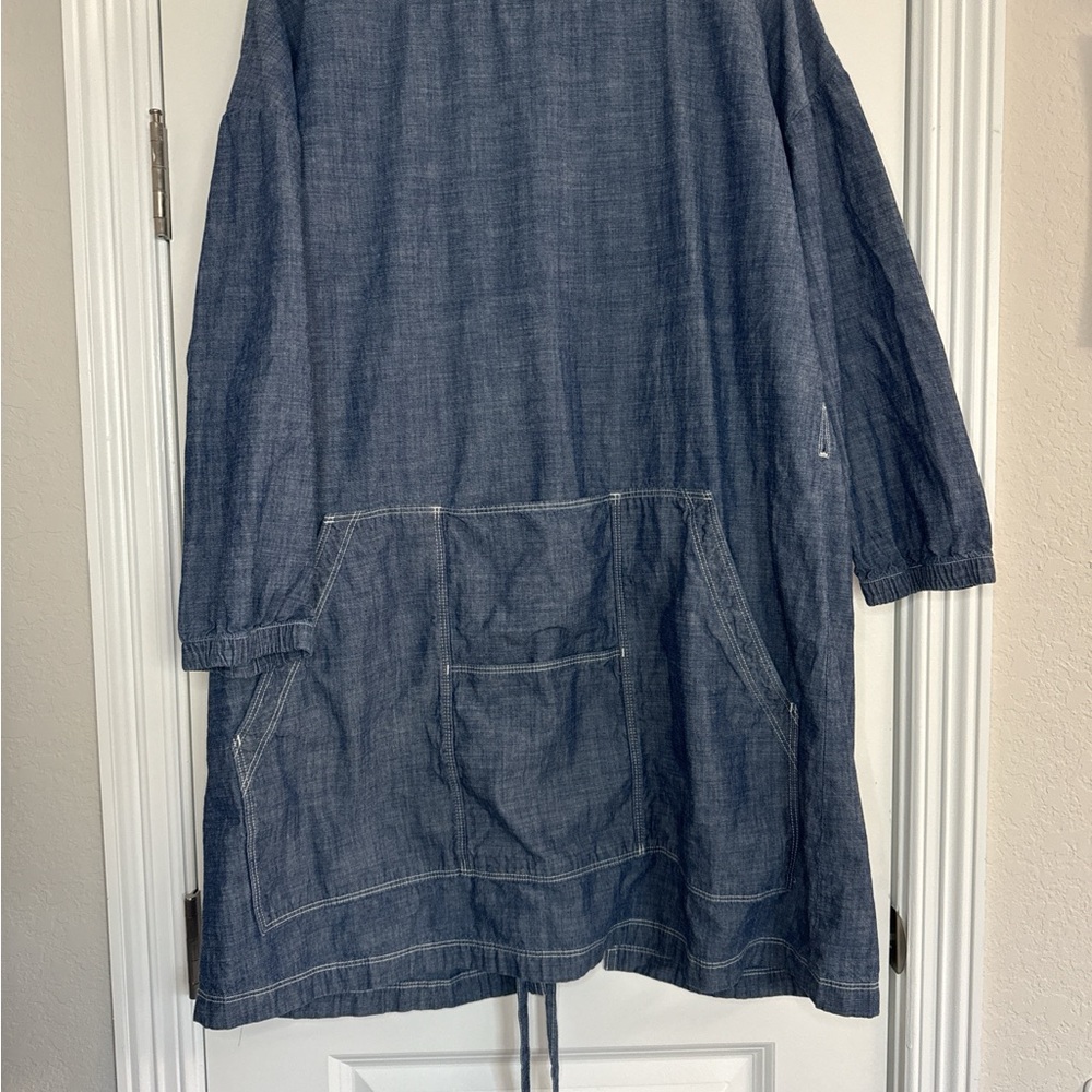 Blue chambray Gardening Smock